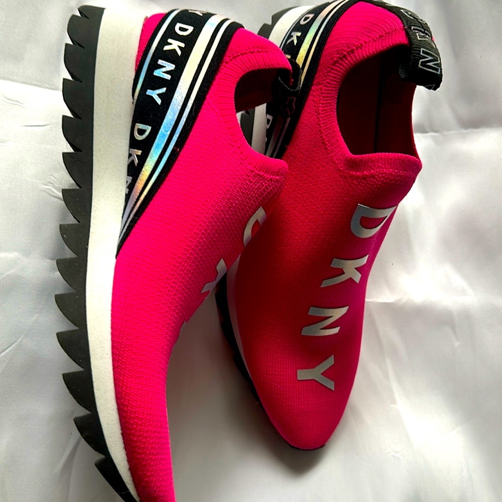 DKNY sneakers shoes pink 7.5 M. New